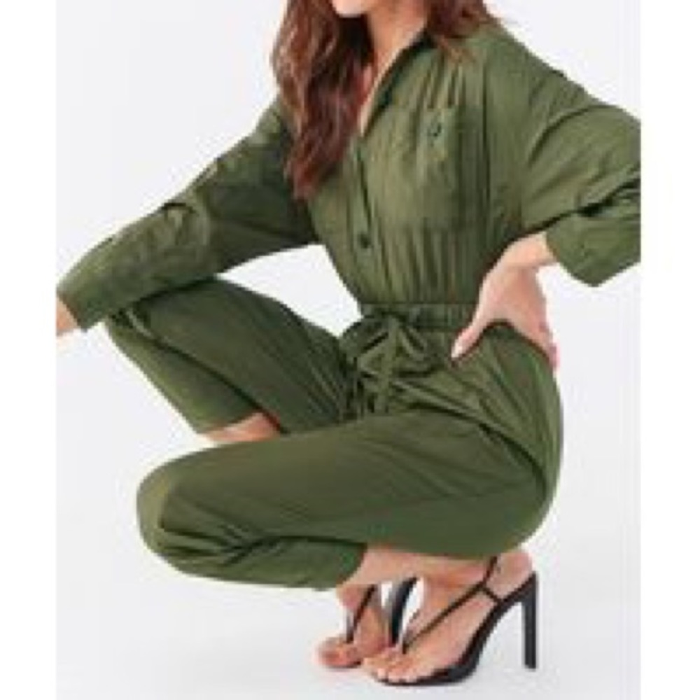 NWT Army Green Jumpsuit